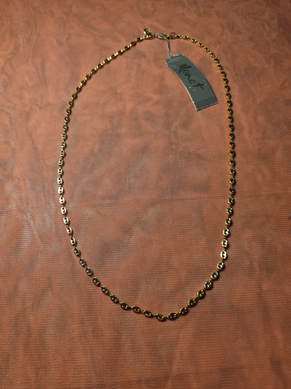 Monet Gold-Tone Bead Link Necklace - Picture 1 of 3